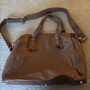Large brown leather Abro purse